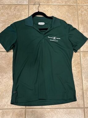 Forest Green Textron Aviation Short Sleeve Polo with Embroidered Chest Logo